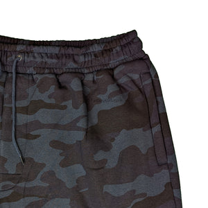 Espionage Camo Print Fleece Shorts - LW134 - Navy 2