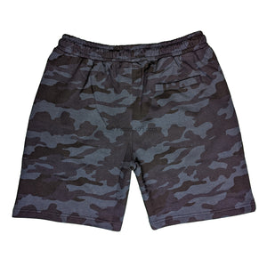 Espionage Camo Print Fleece Shorts - LW134 - Navy 3