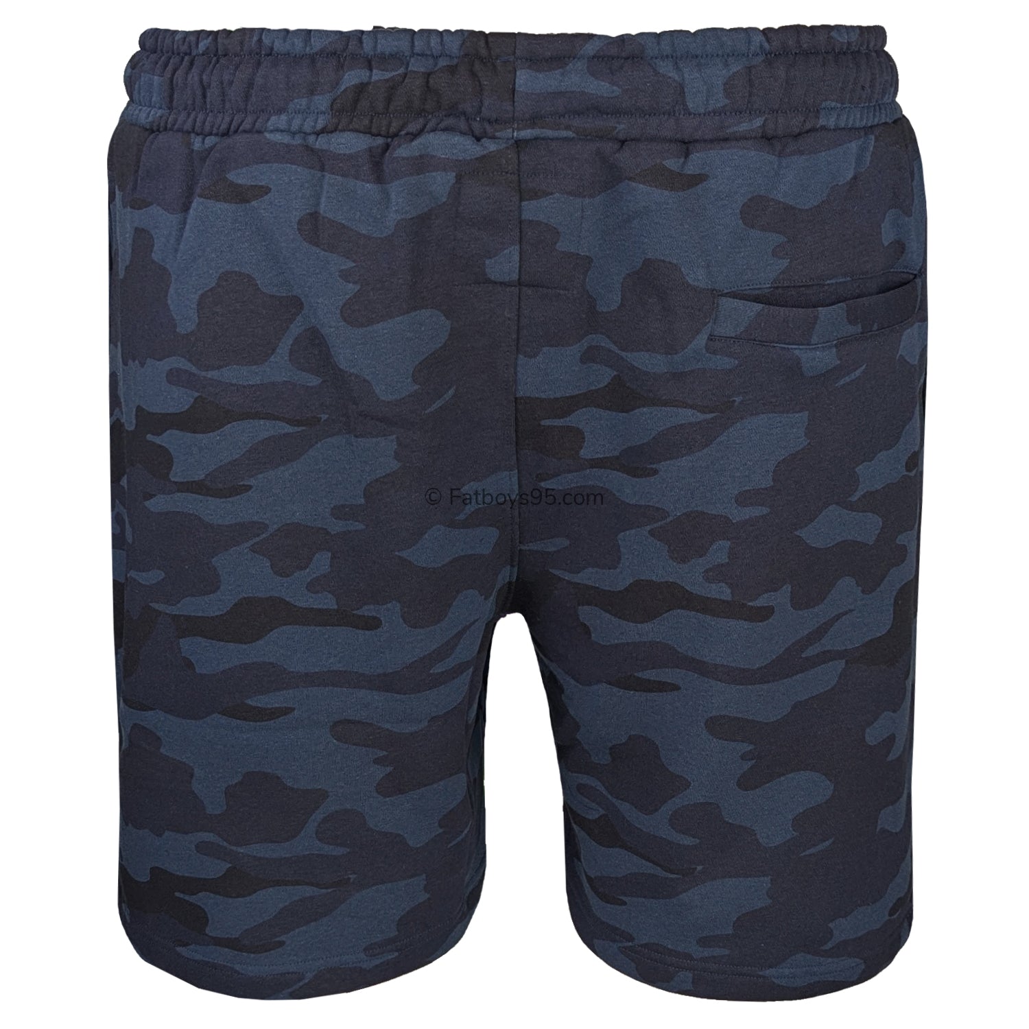 Espionage Camo Print Fleece Shorts - LW134 - Navy 4
