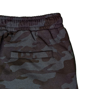 Espionage Camo Print Fleece Shorts - LW134 - Navy 4
