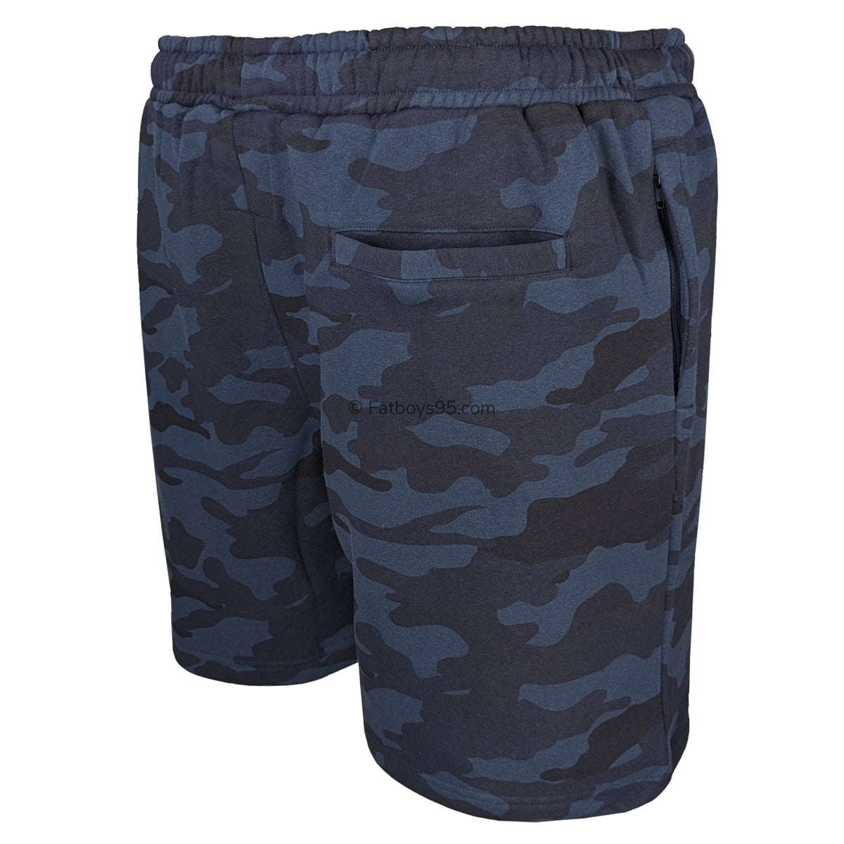 Espionage Camo Print Fleece Shorts - LW134 - Navy 5