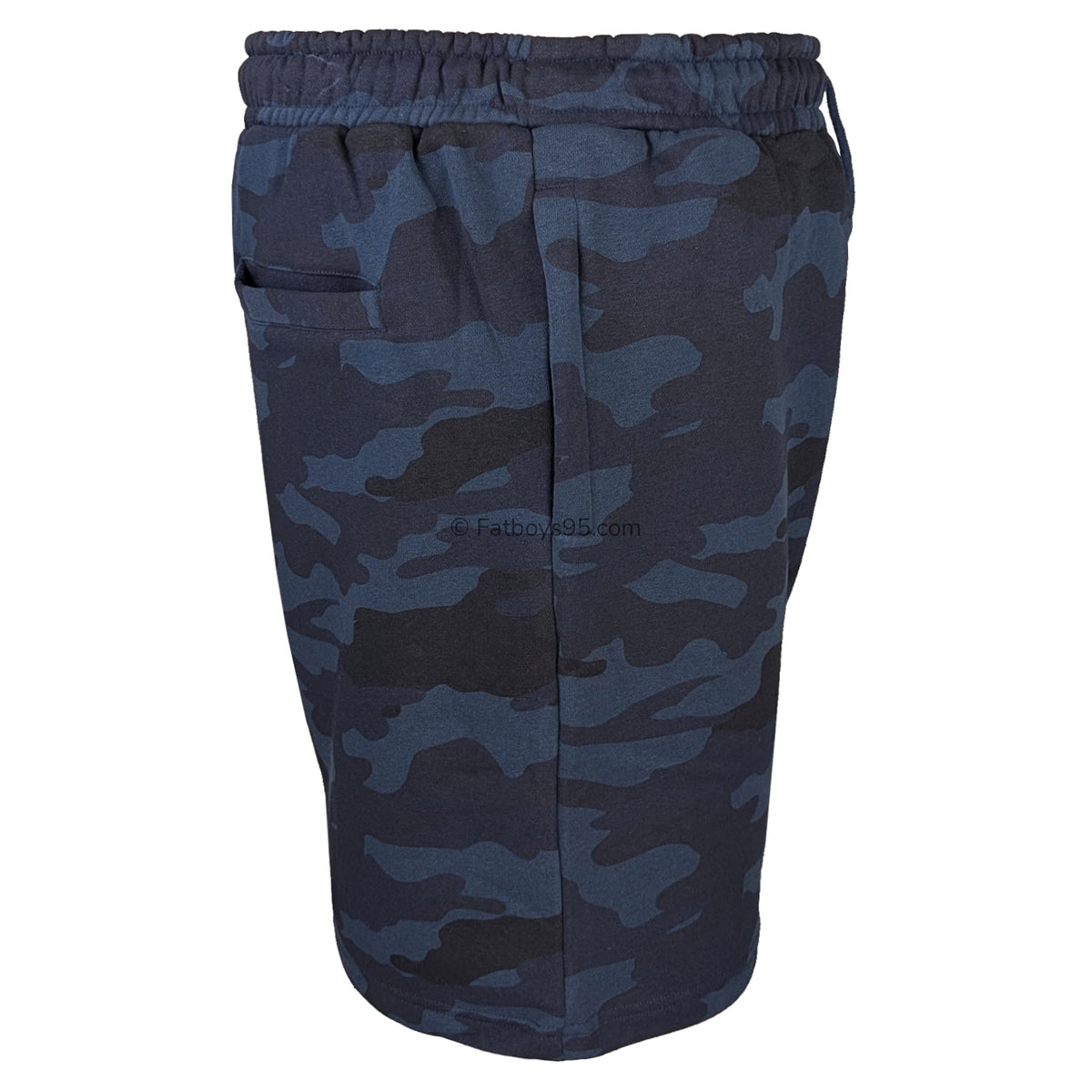 Espionage Camo Print Fleece Shorts - LW134 - Navy 6
