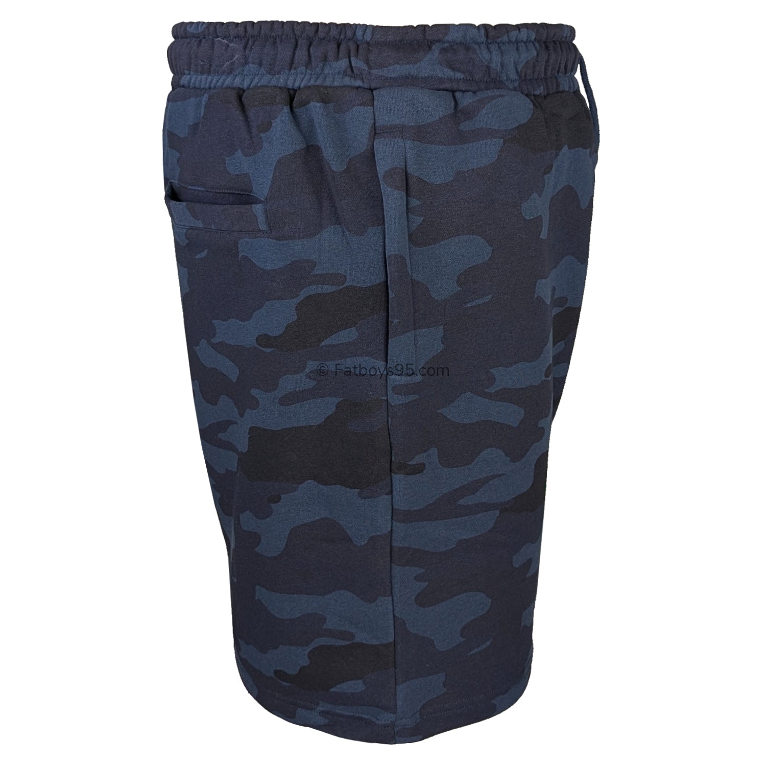 Espionage Camo Print Fleece Shorts - LW134 - Navy 6
