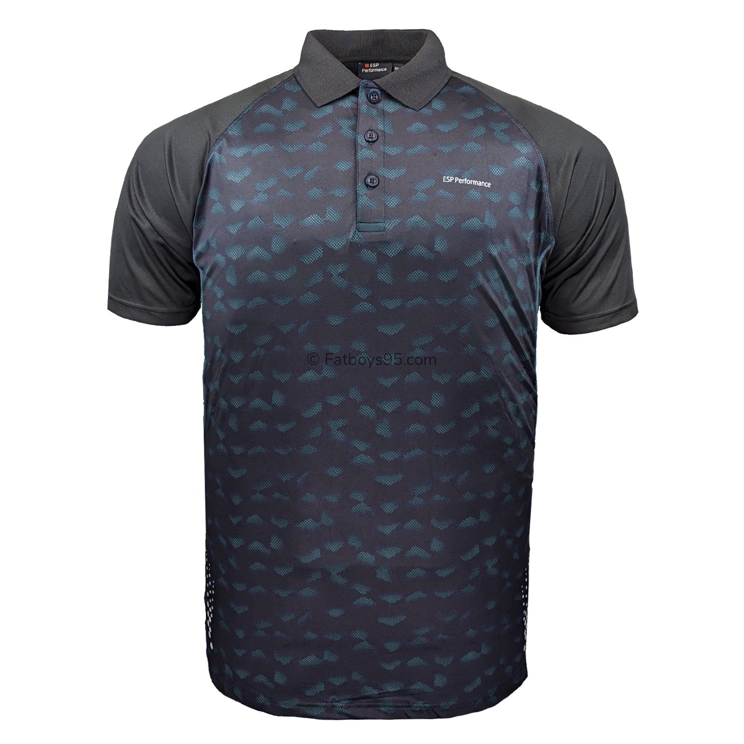 Espionage Performance Polo - LW156 - Black / Green 1