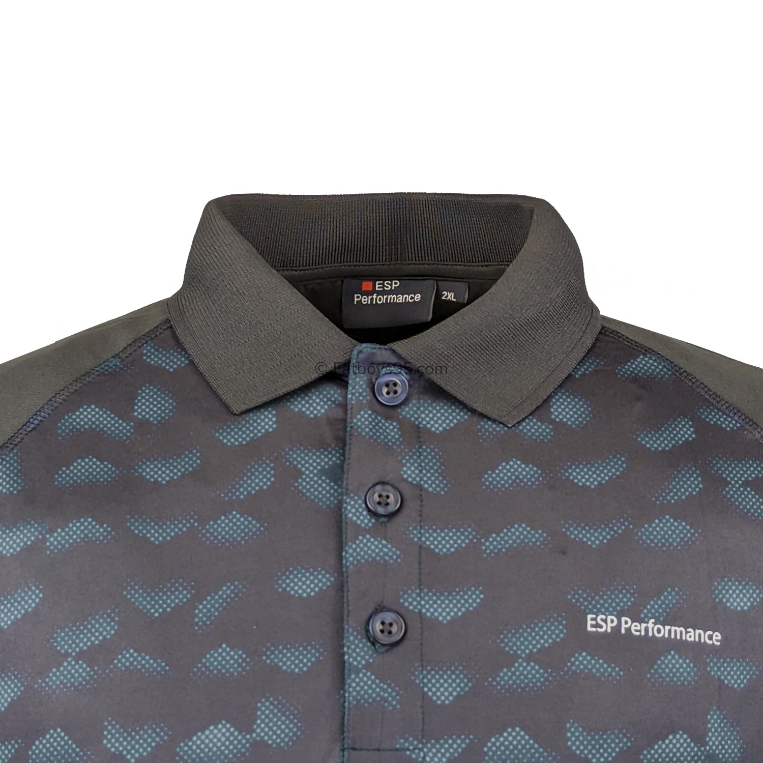 Espionage Performance Polo - LW156 - Black / Green 2