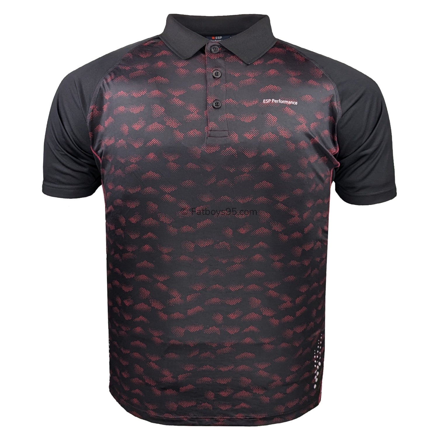 Espionage Performance Polo - LW156 - Black / Red 1