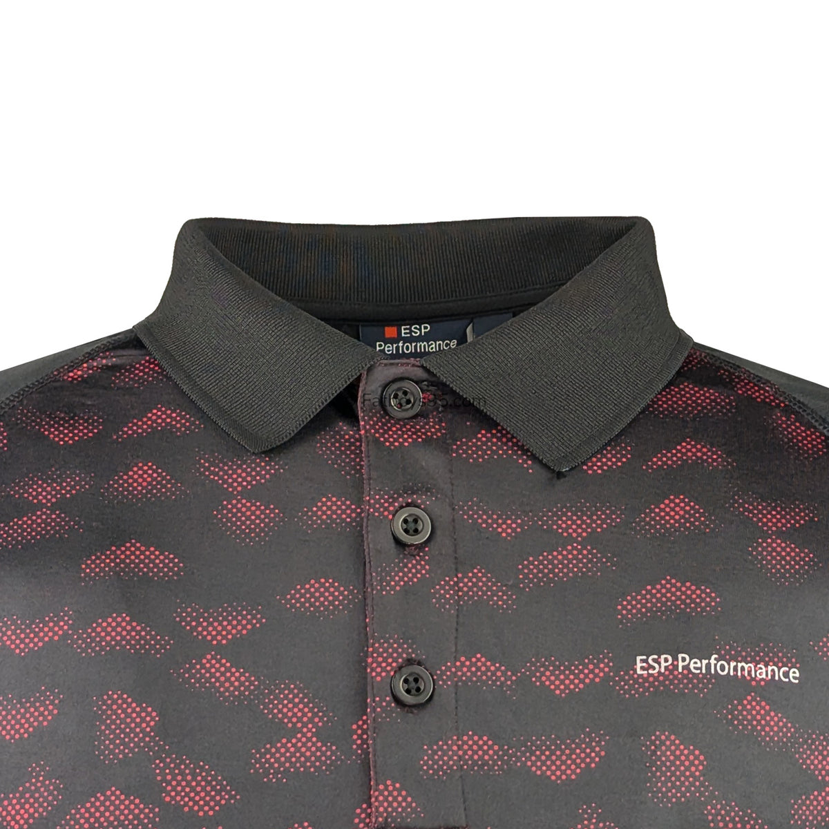 Espionage Performance Polo - LW156 - Black / Red 2