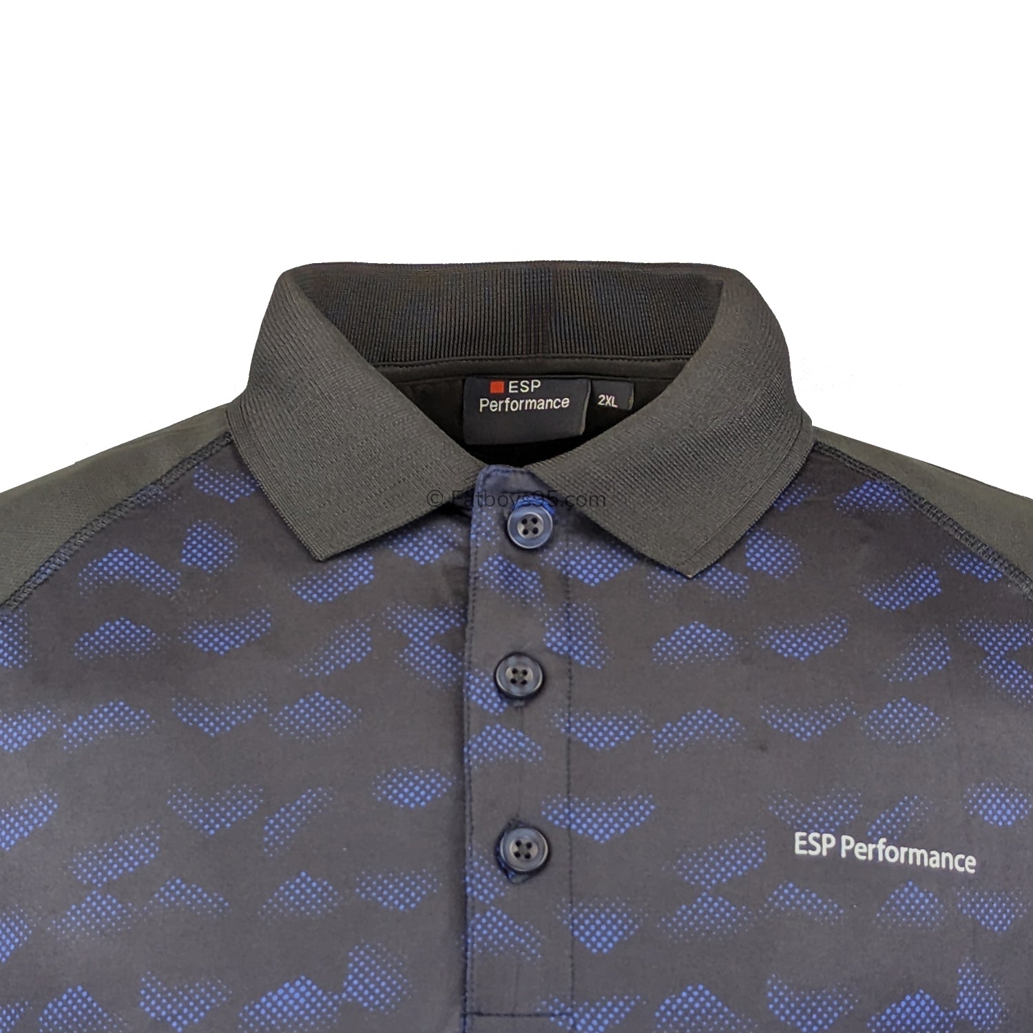 Espionage Performance Polo - LW156 - Black / Royal 2