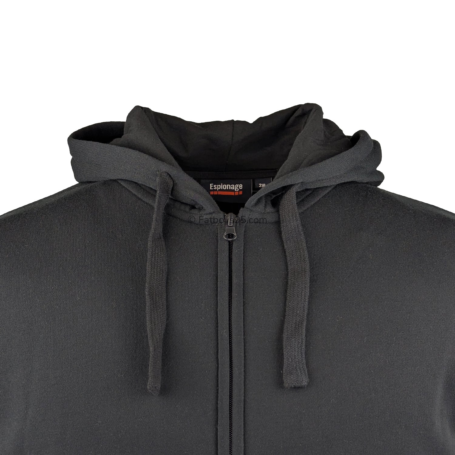 Espionage Plain Full Zip Hoody - LW162 - Black 2