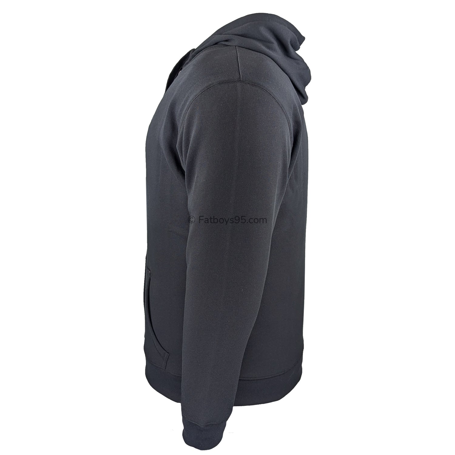 Espionage Plain Full Zip Hoody - LW162 - Black 4