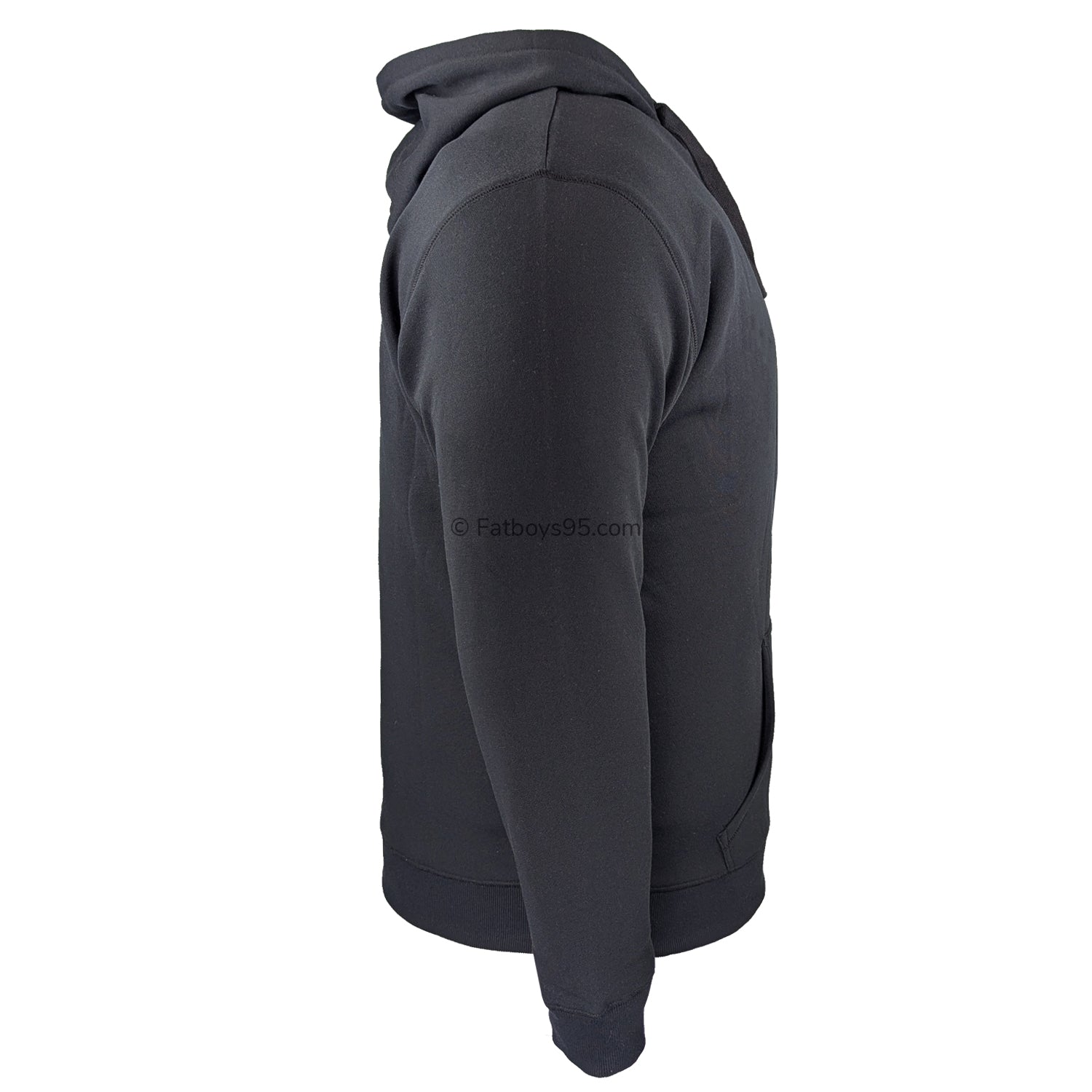 Espionage Plain Full Zip Hoody - LW162 - Black 5