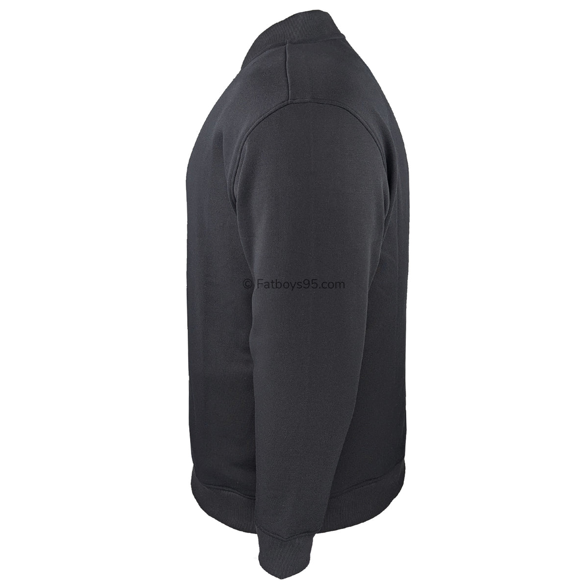 Espionage Full Zip Mandarin Collar Sweatshirt - LW172 - Black 4