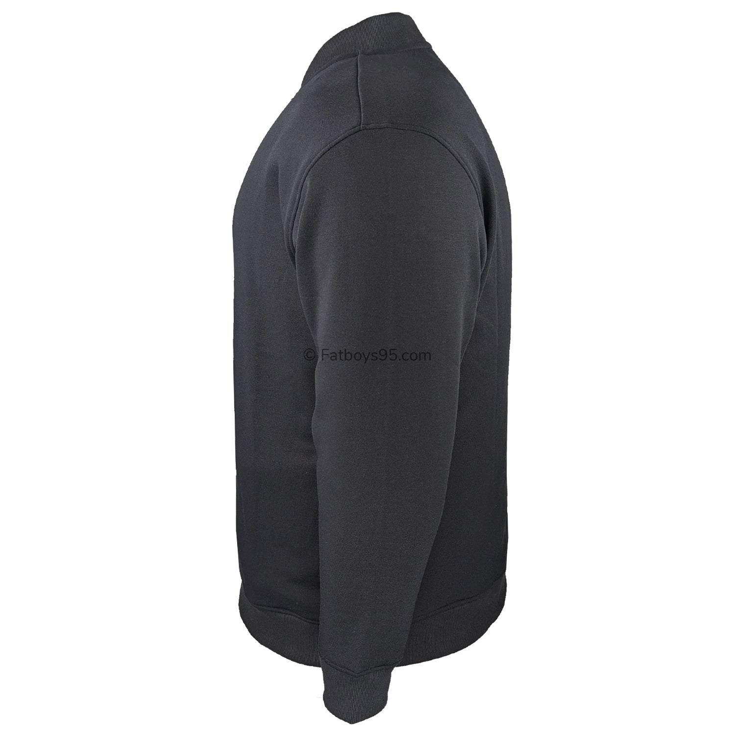 Espionage Full Zip Mandarin Collar Sweatshirt - LW172 - Black 4