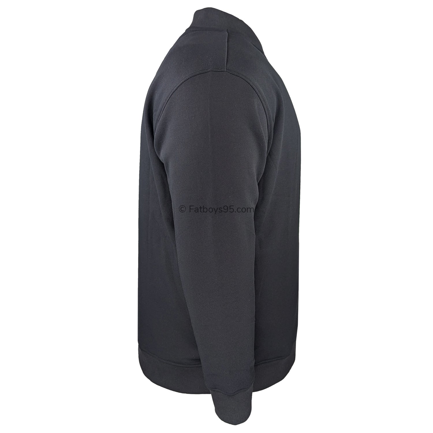 Espionage Full Zip Mandarin Collar Sweatshirt - LW172 - Black 6