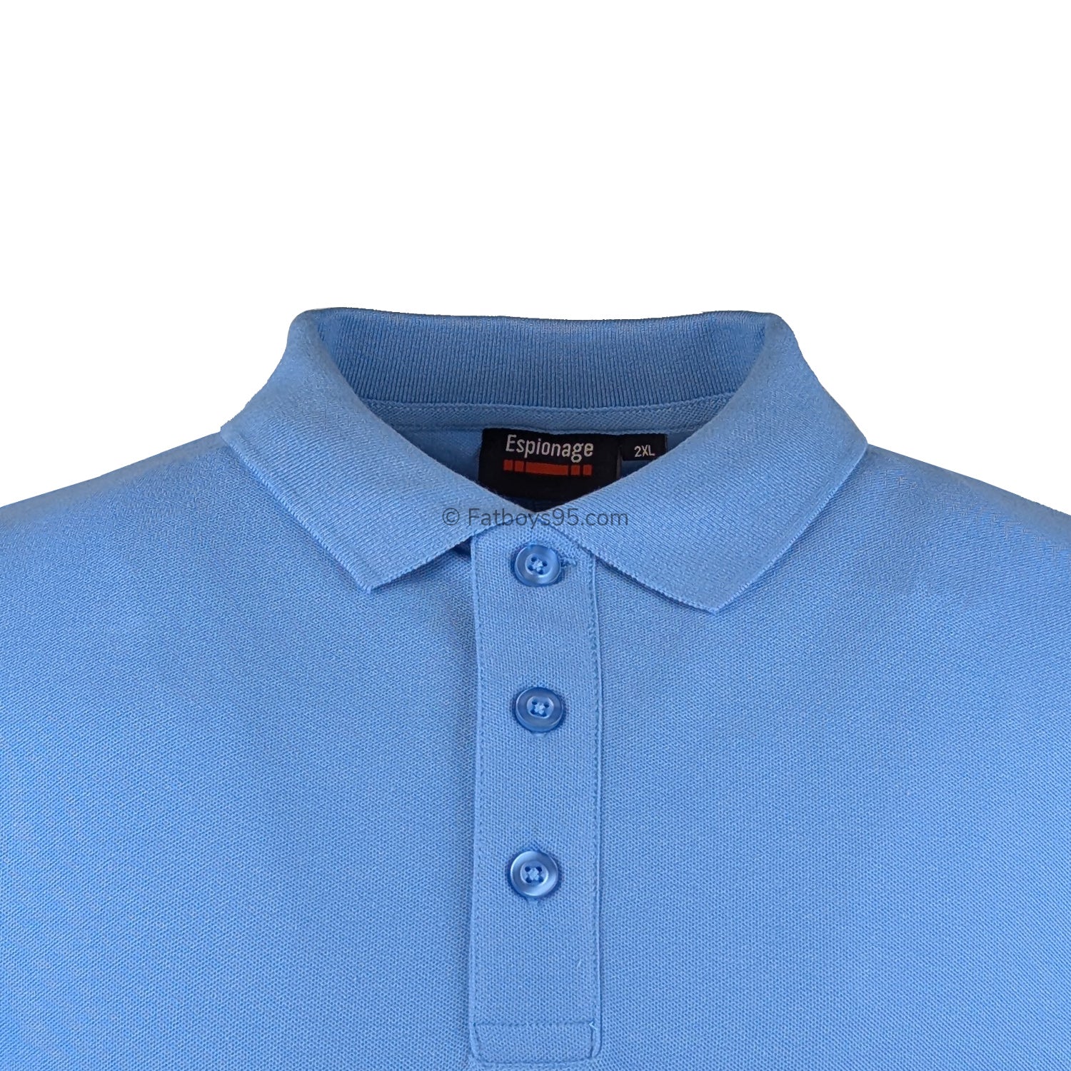 Espionage Plain Polo - P074 - Mid Blue 2