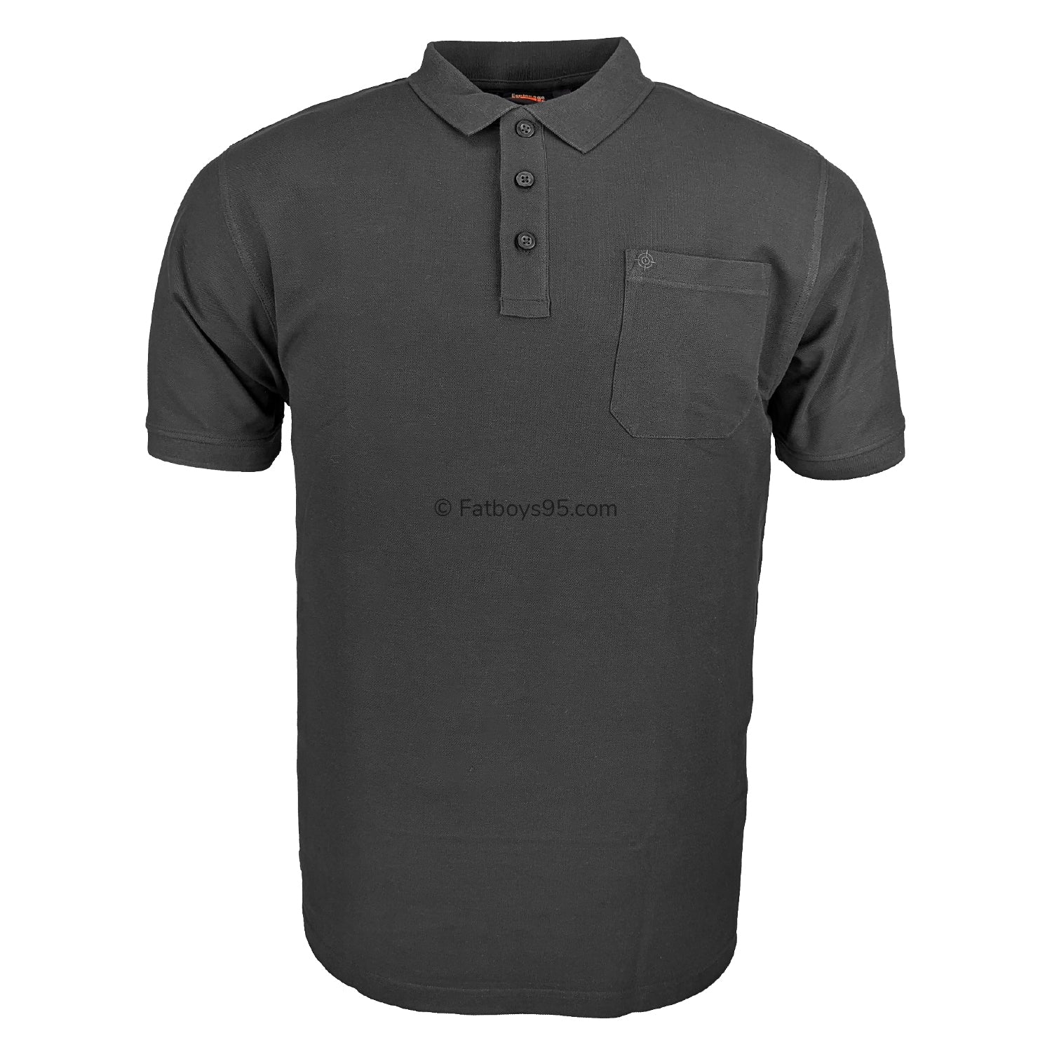 Espionage Plain Polo - P074A - Black 1