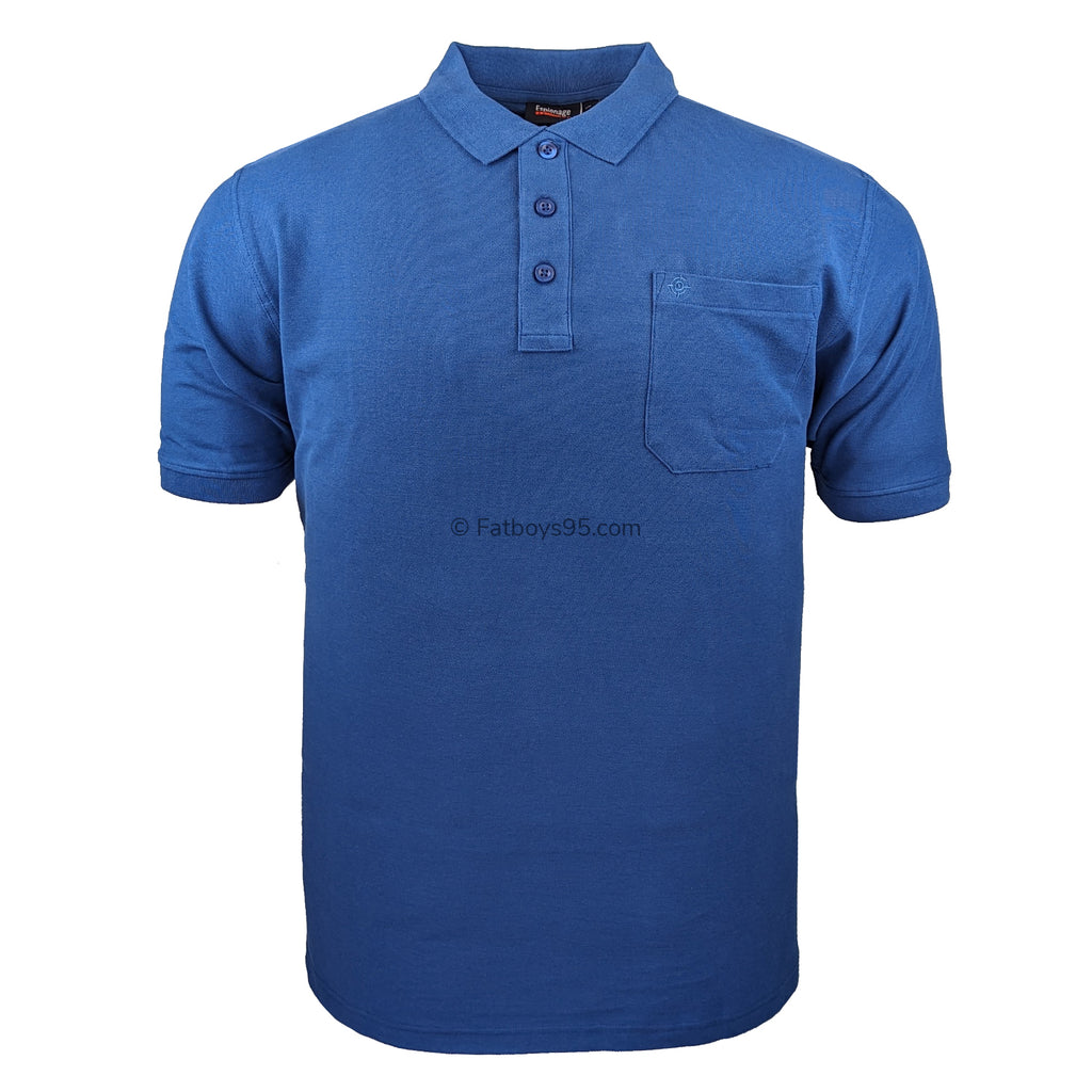 Big Men's Espionage Plain Polo - P074A - Denim | 2XL to 6XL