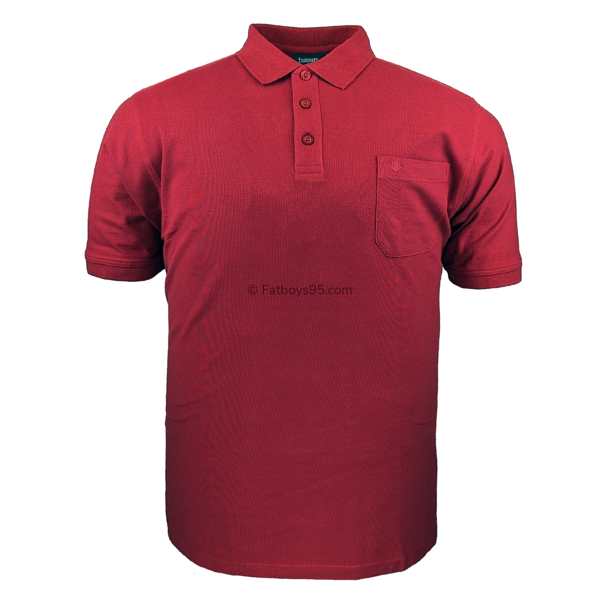 Espionage Plain Polo - P074A - Oxblood 1