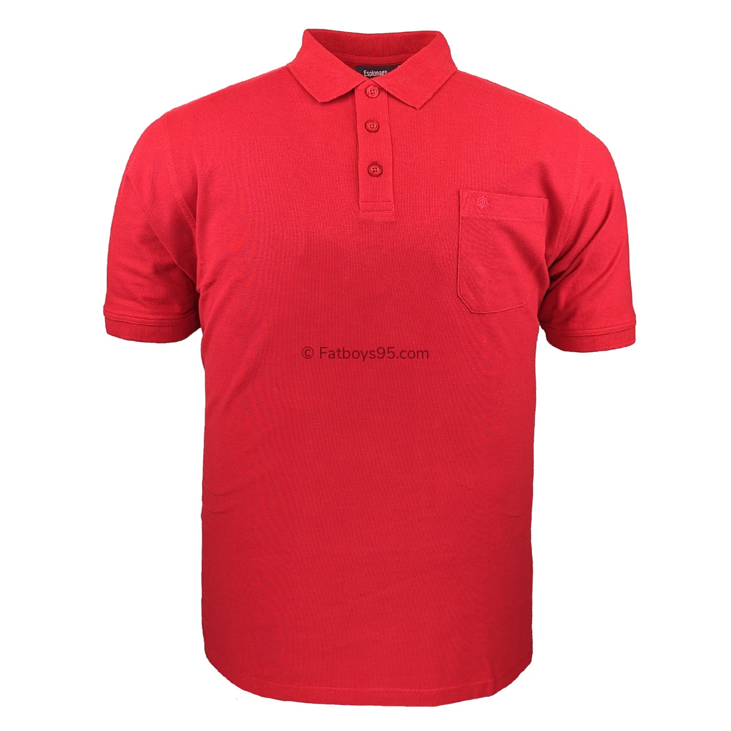 Espionage Plain Polo - P074A - Red 1