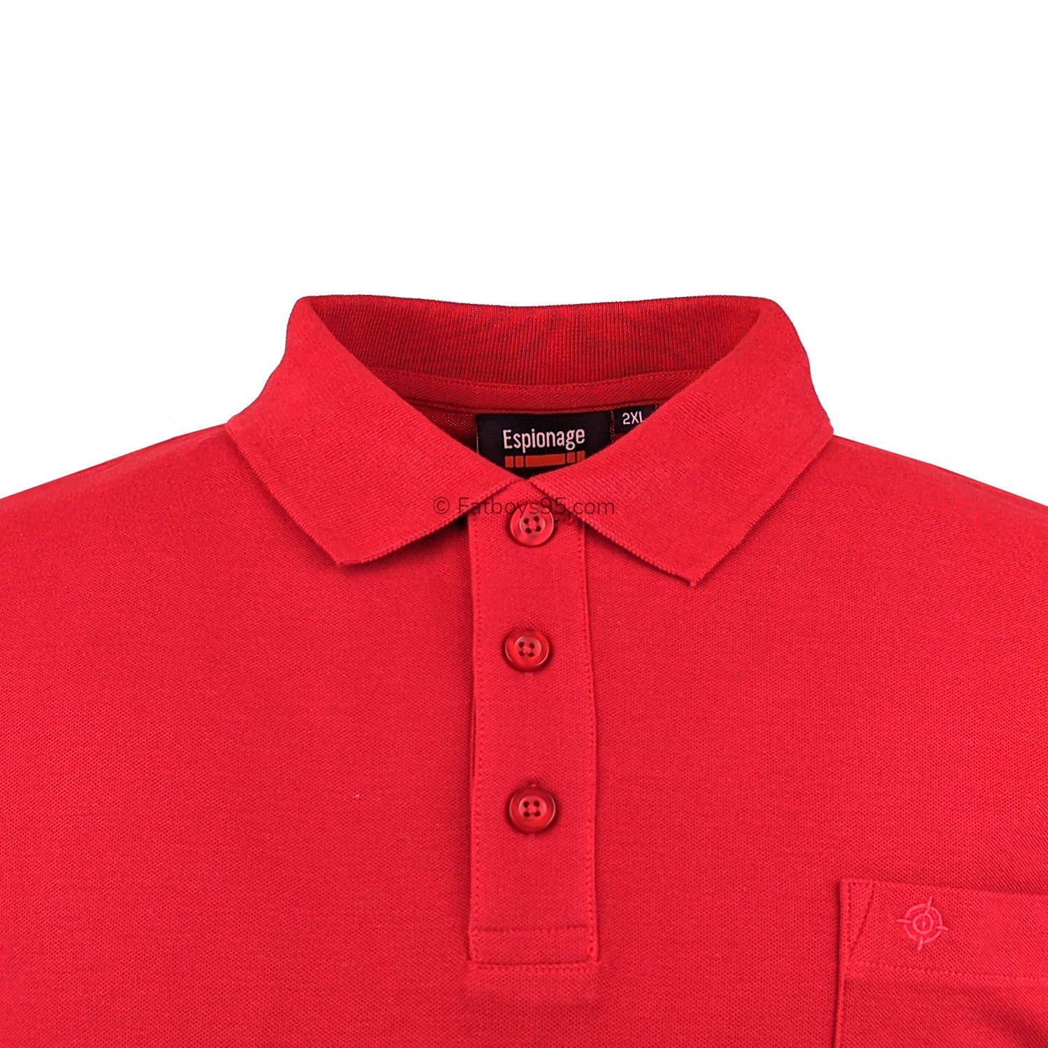 Espionage Plain Polo - P074A - Red 2