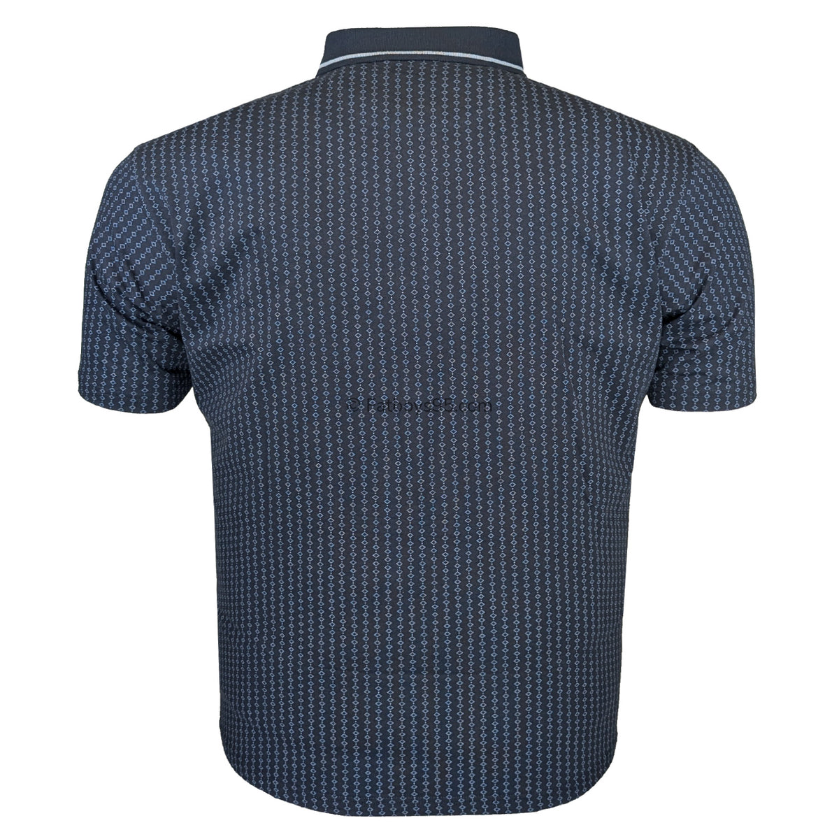 Espionage Diamond Jersey Polo - P189 - Navy / Blue 3