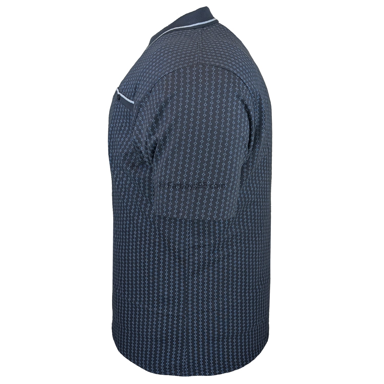 Espionage Diamond Jersey Polo - P189 - Navy / Blue 4