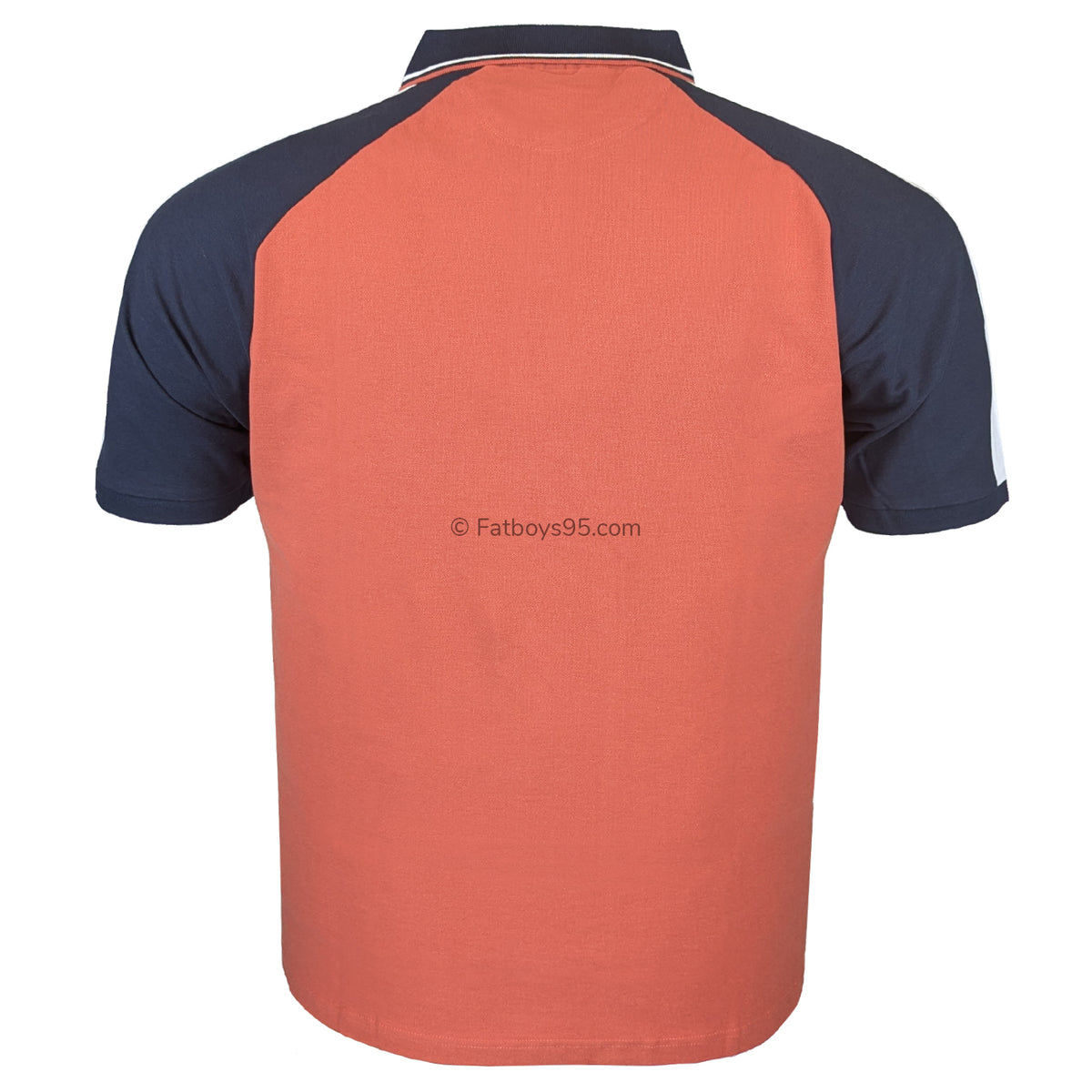 Espionage Cut & Sew Polo - P190 - Dark Coral / Navy 3