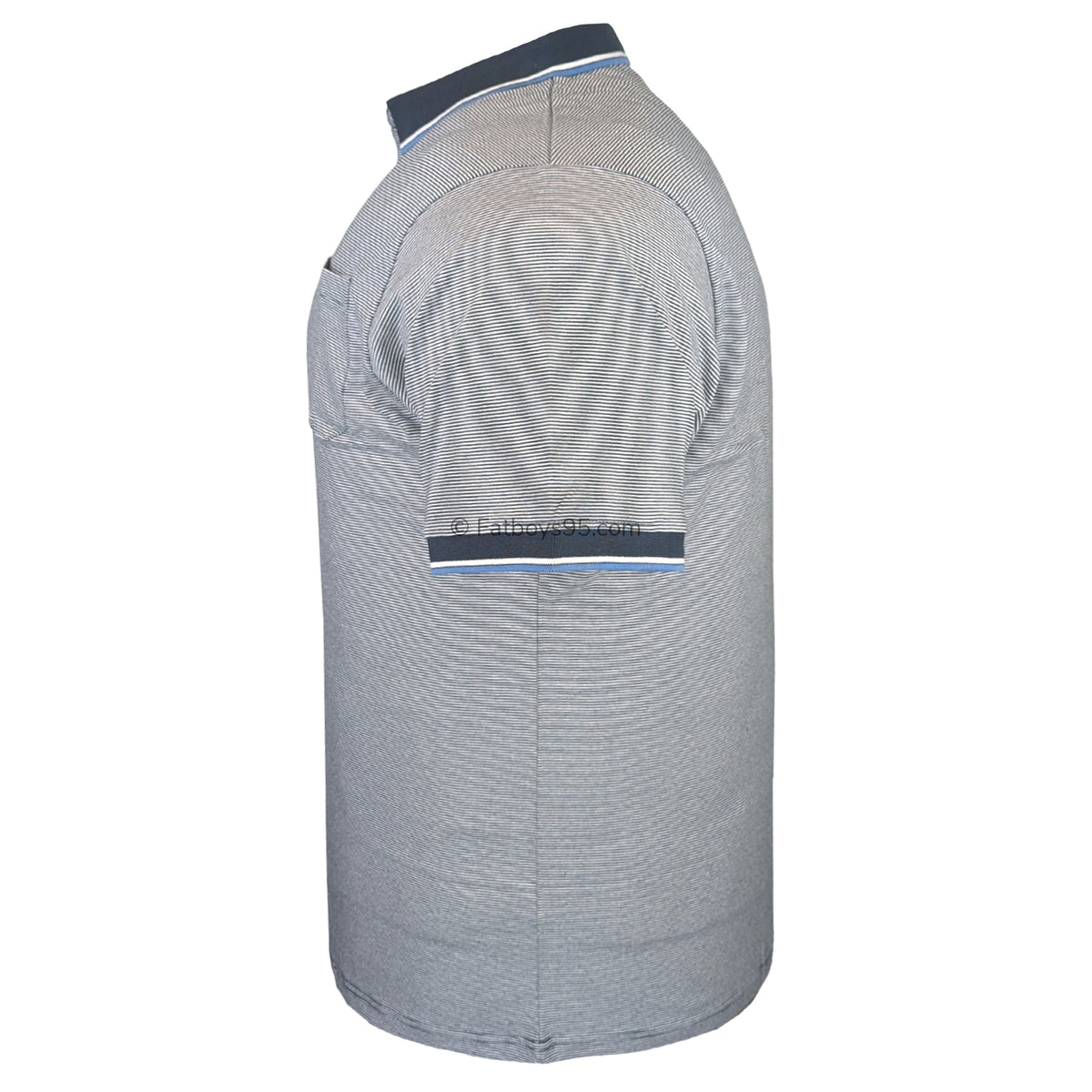 Espionage Stripe Jersey Polo - P191 - Navy 4