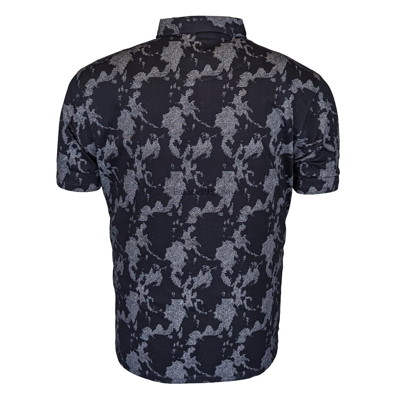 Espionage Camo Print Polo - P202 - Navy / Grey 3