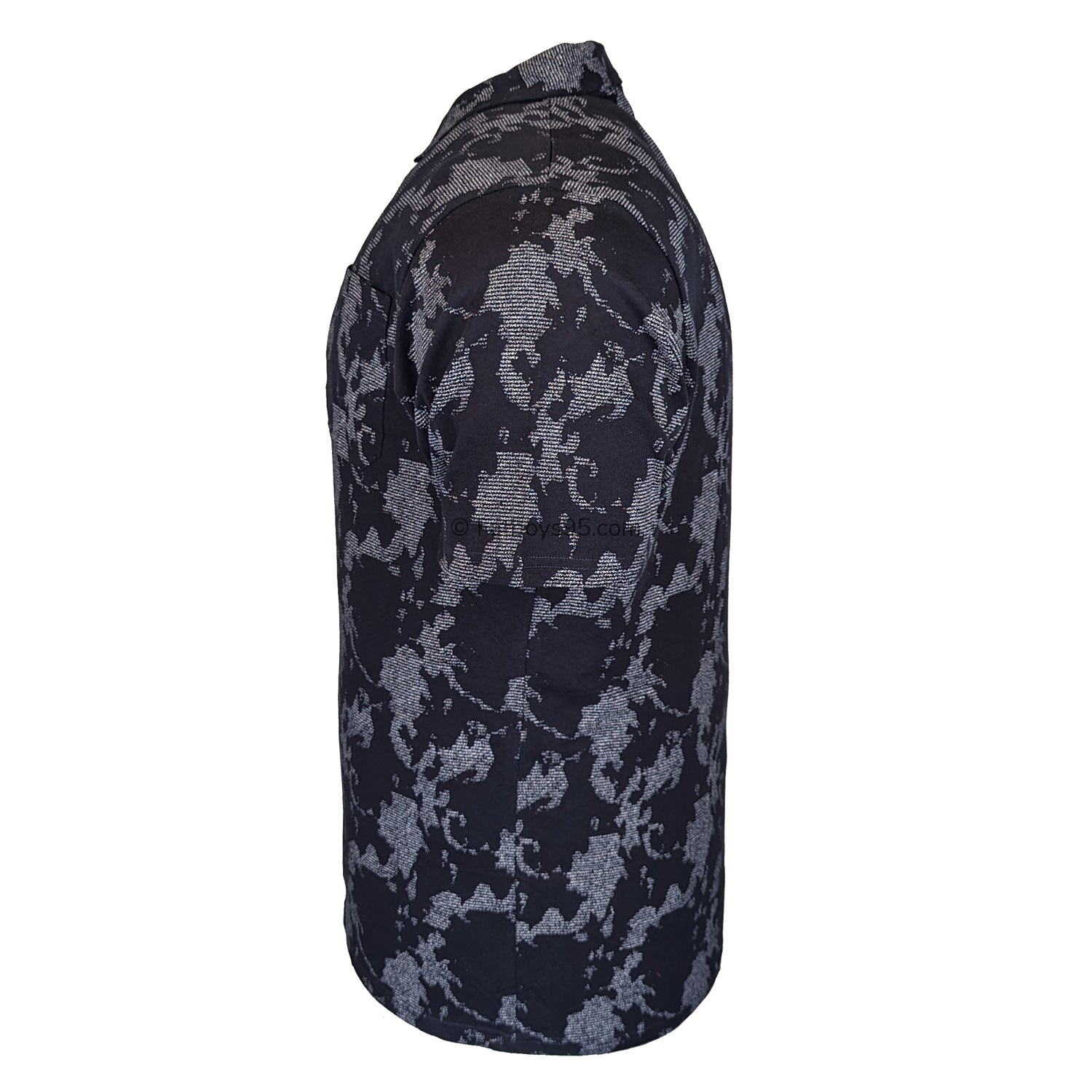 Espionage Camo Print Polo - P202 - Navy / Grey 4