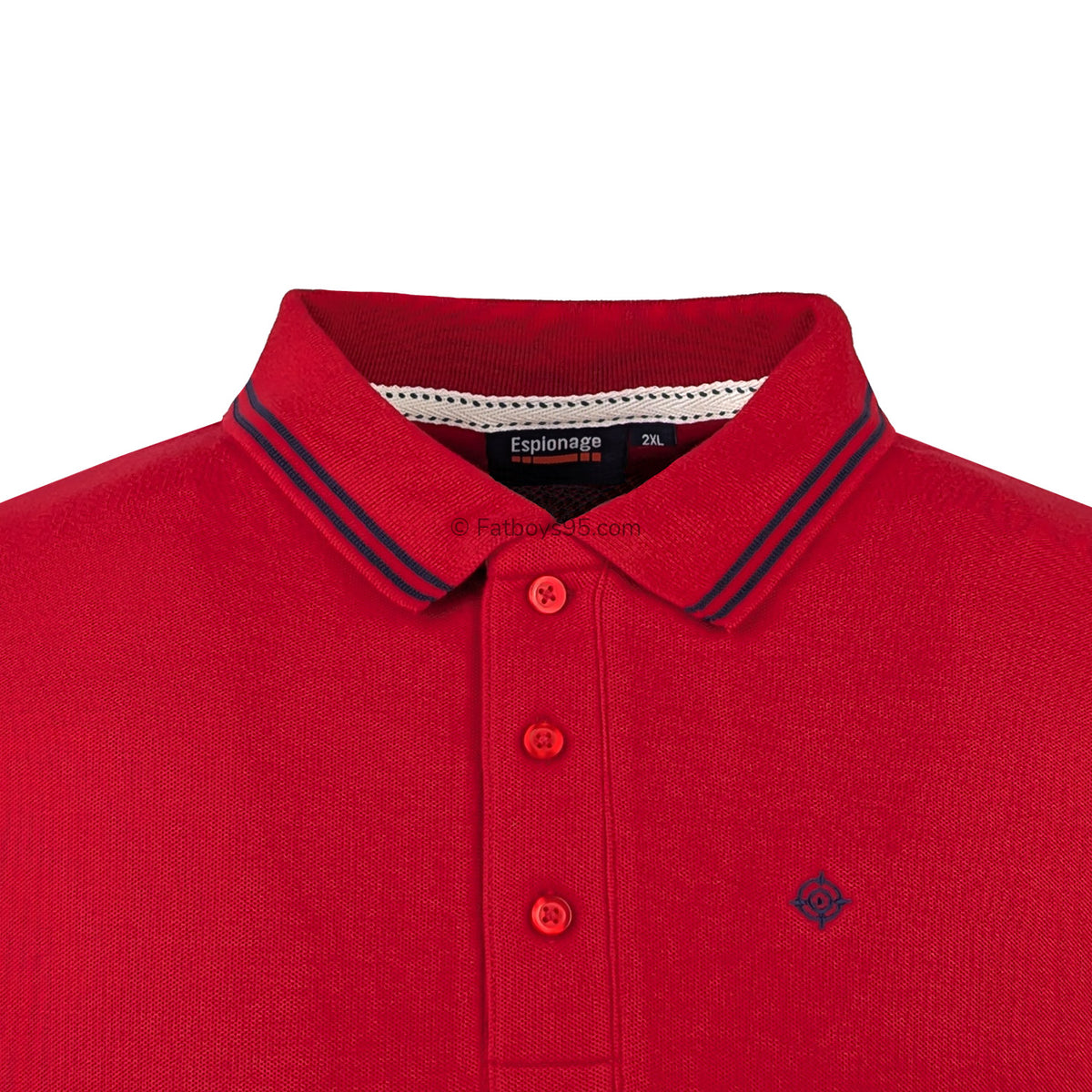 Espionage Tipped Pique Polo - P232 - Red 2