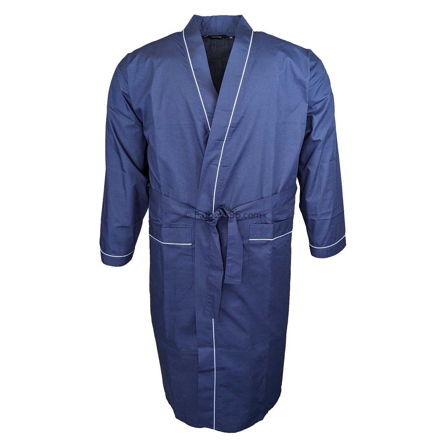 Big Men's Espionage Lightweight Dressing Gown -PJ091- Navy | 2XL - 6XL