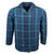 Espionage Brushed Check PJs (Shirt & Trousers) - PJ151 - Navy / Green 2