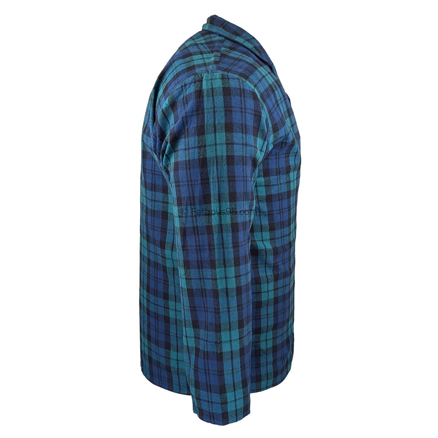 Espionage Brushed Check PJs (Shirt & Trousers) - PJ151 - Navy / Green 6