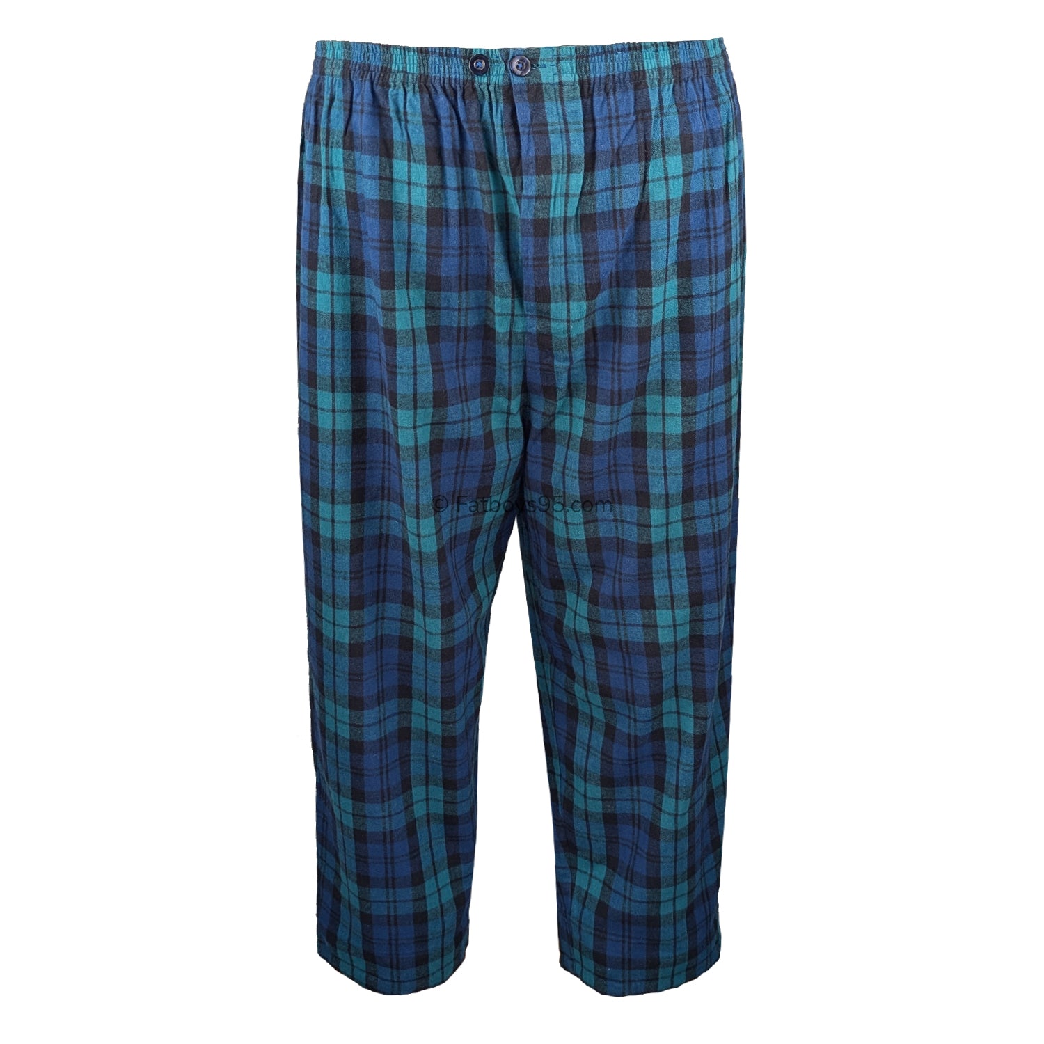 Espionage Brushed Check PJs (Shirt & Trousers) - PJ151 - Navy / Green 7