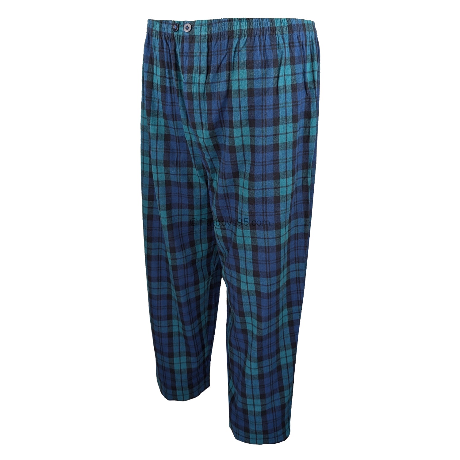 Espionage Brushed Check PJs (Shirt & Trousers) - PJ151 - Navy / Green 9