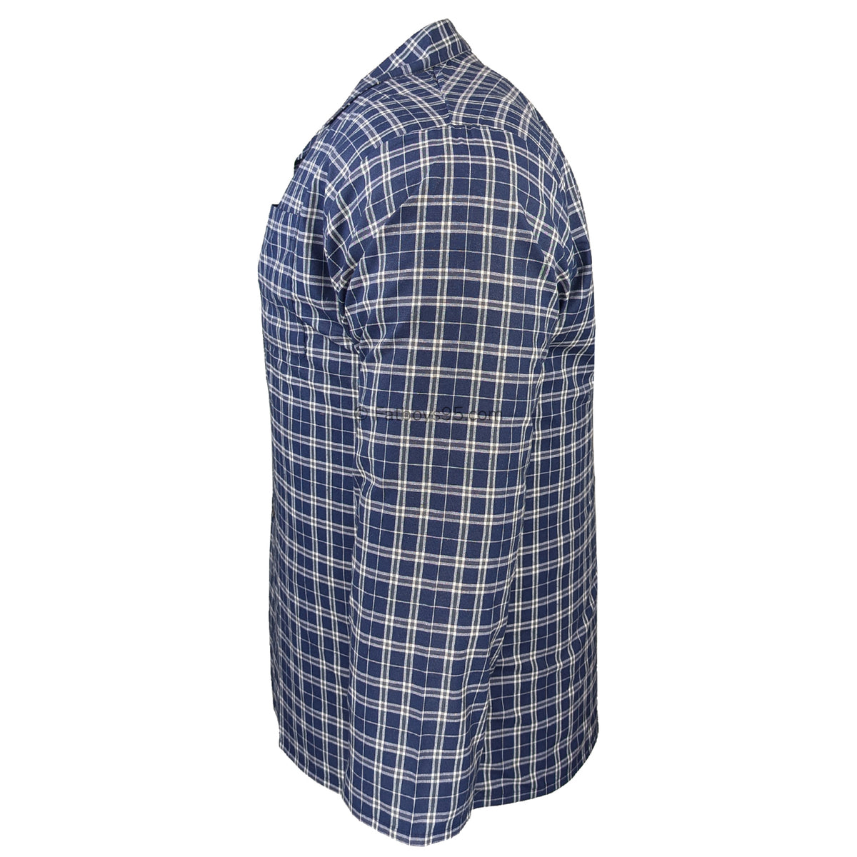 Espionage Traditional PJs (Shirt & Trousers)  - PJ156 - Navy Check 5