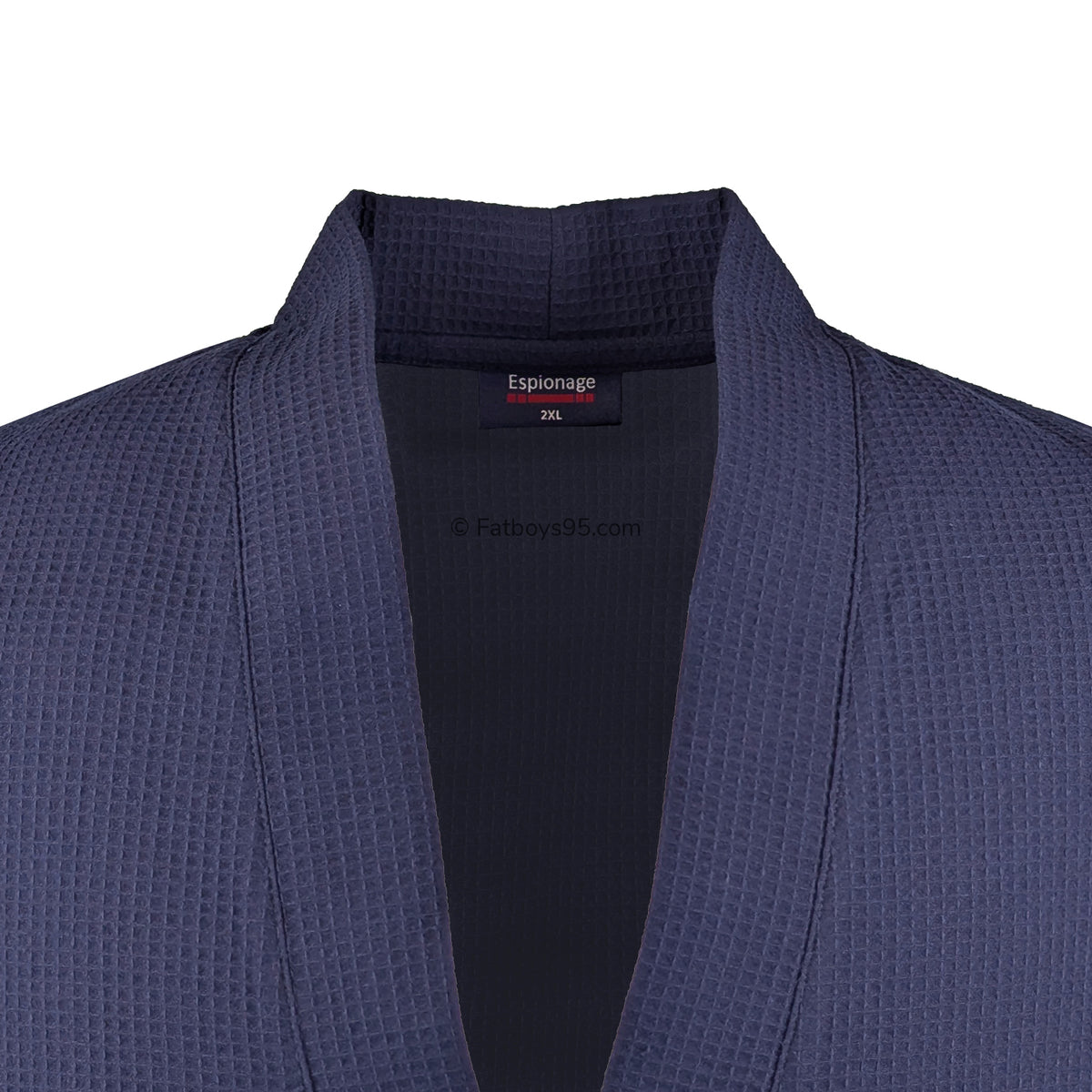 Espionage Waffle Dressing Gown - PJ158 - Navy 2