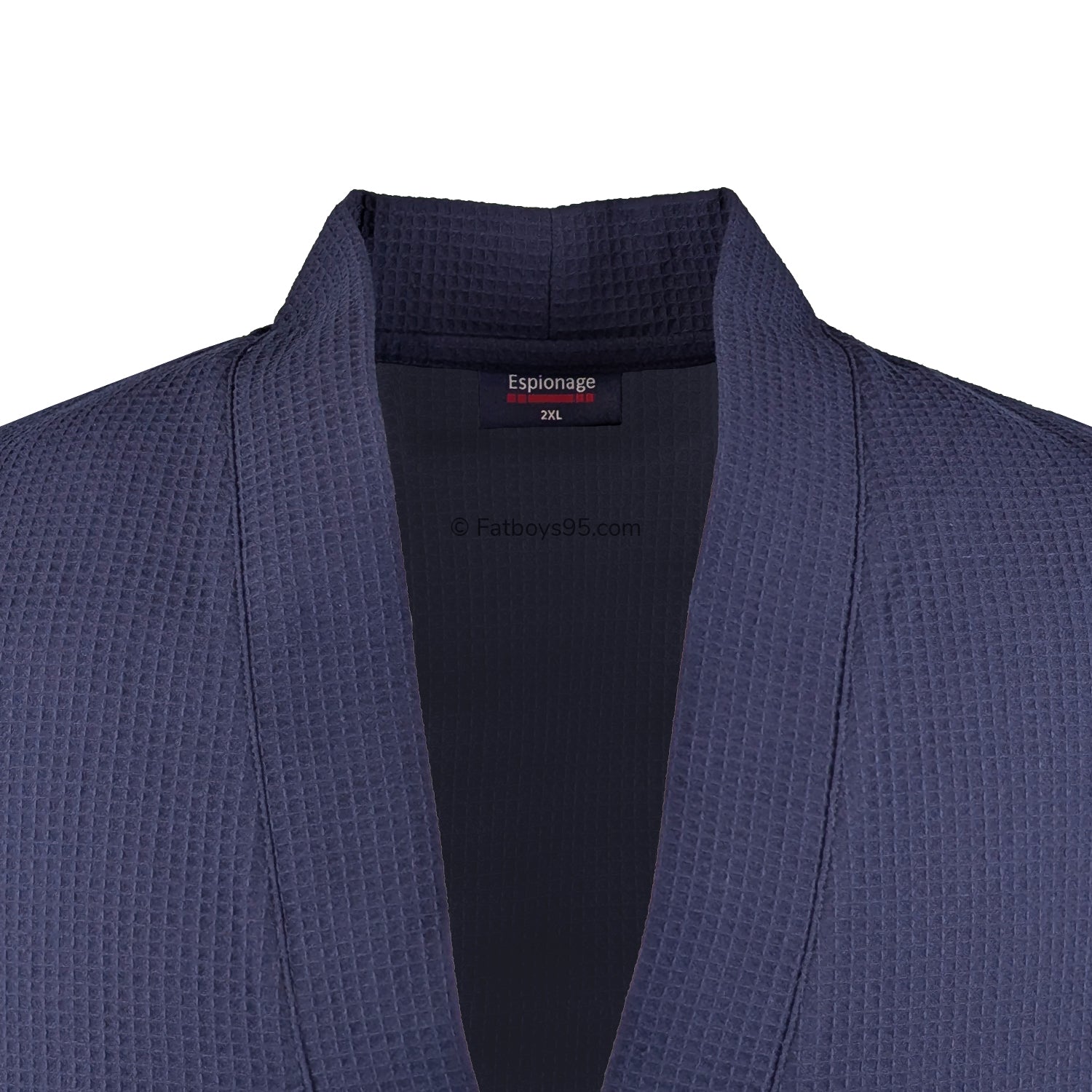 Espionage Waffle Dressing Gown - PJ158 - Navy 2