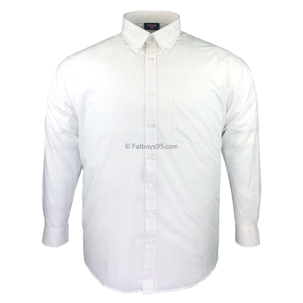 Espionage Button Collar L/S Shirt - SH150 - White 1