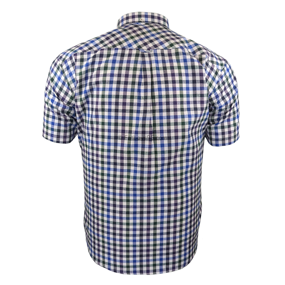 Espionage Check S/S Shirt - SH376 - Royal / Purple / Bottle 3