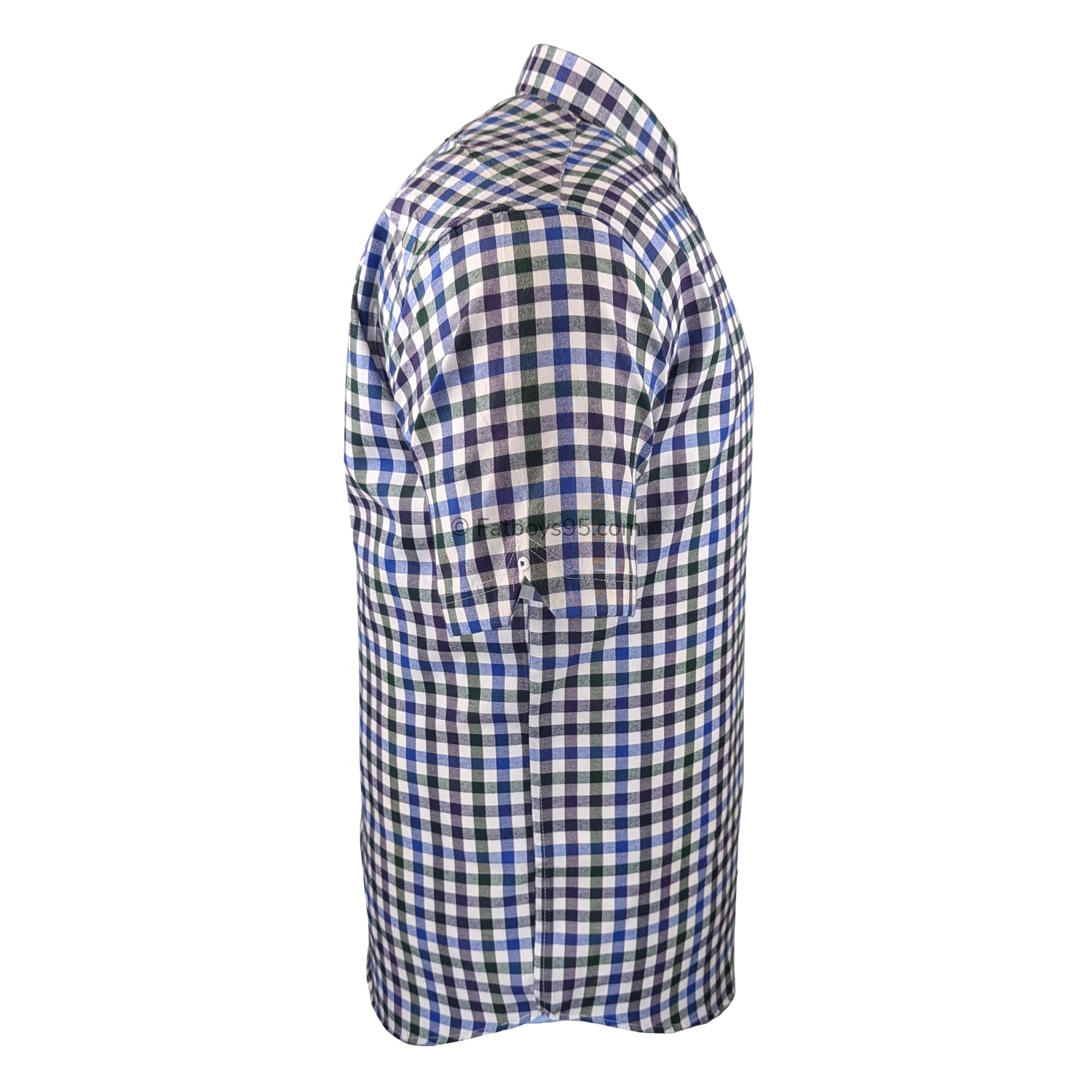 Espionage Check S/S Shirt - SH376 - Royal / Purple / Bottle 4