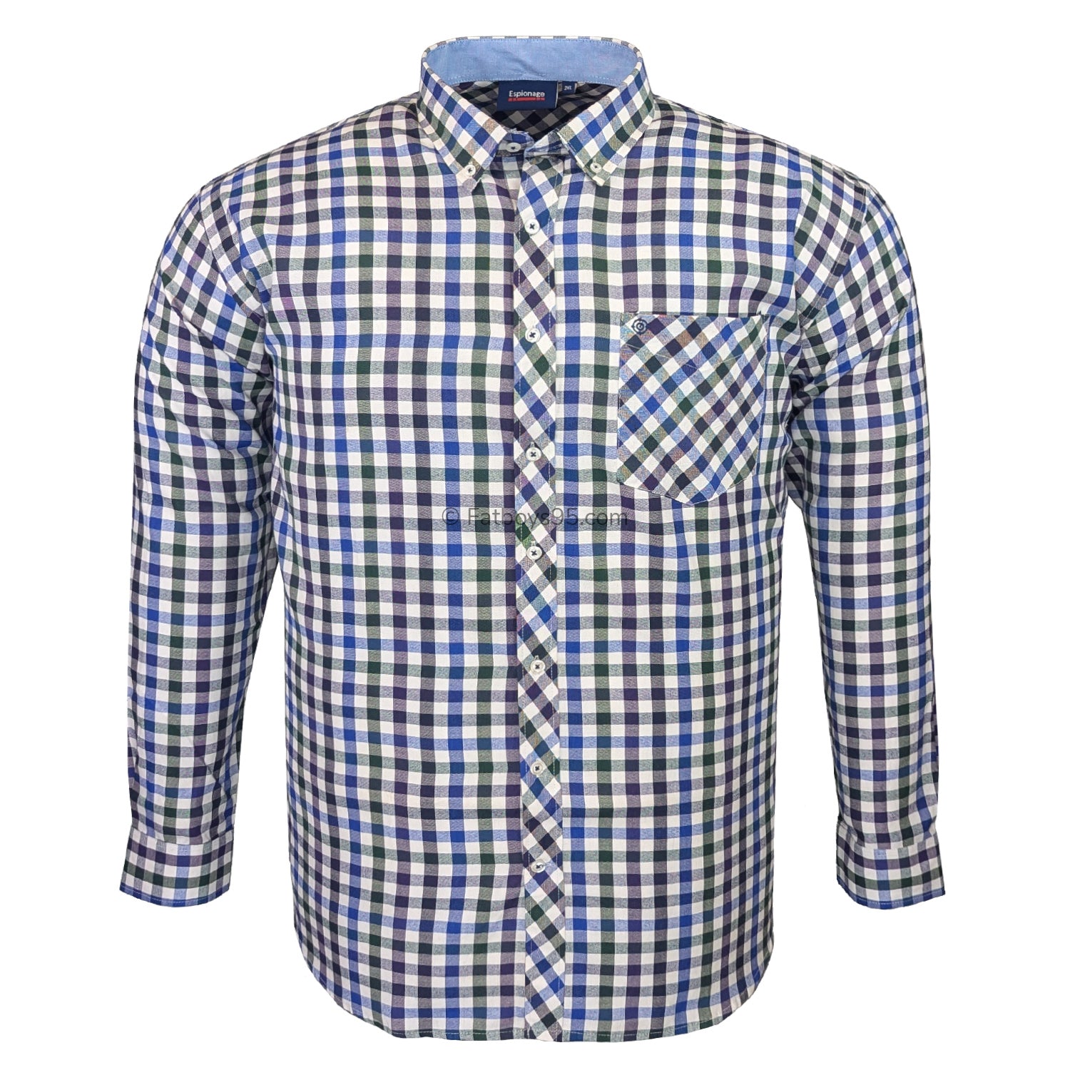 Espionage L/S Shirt - SH377 - Royal / Purple / Bottle 1