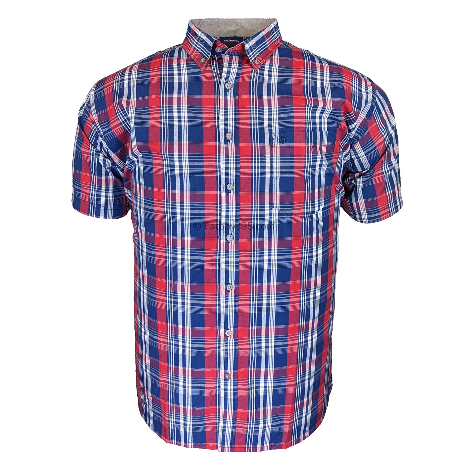 Espionage S/S Shirt - SH383 - Navy / Red 1