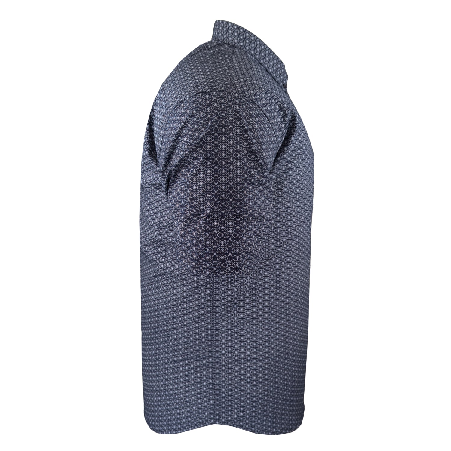 Espionage Geo Print S/S Shirt - SH402 - Navy 4