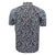 Espionage Palm Print S/S Shirt - SH411 - Navy / Ecru 3