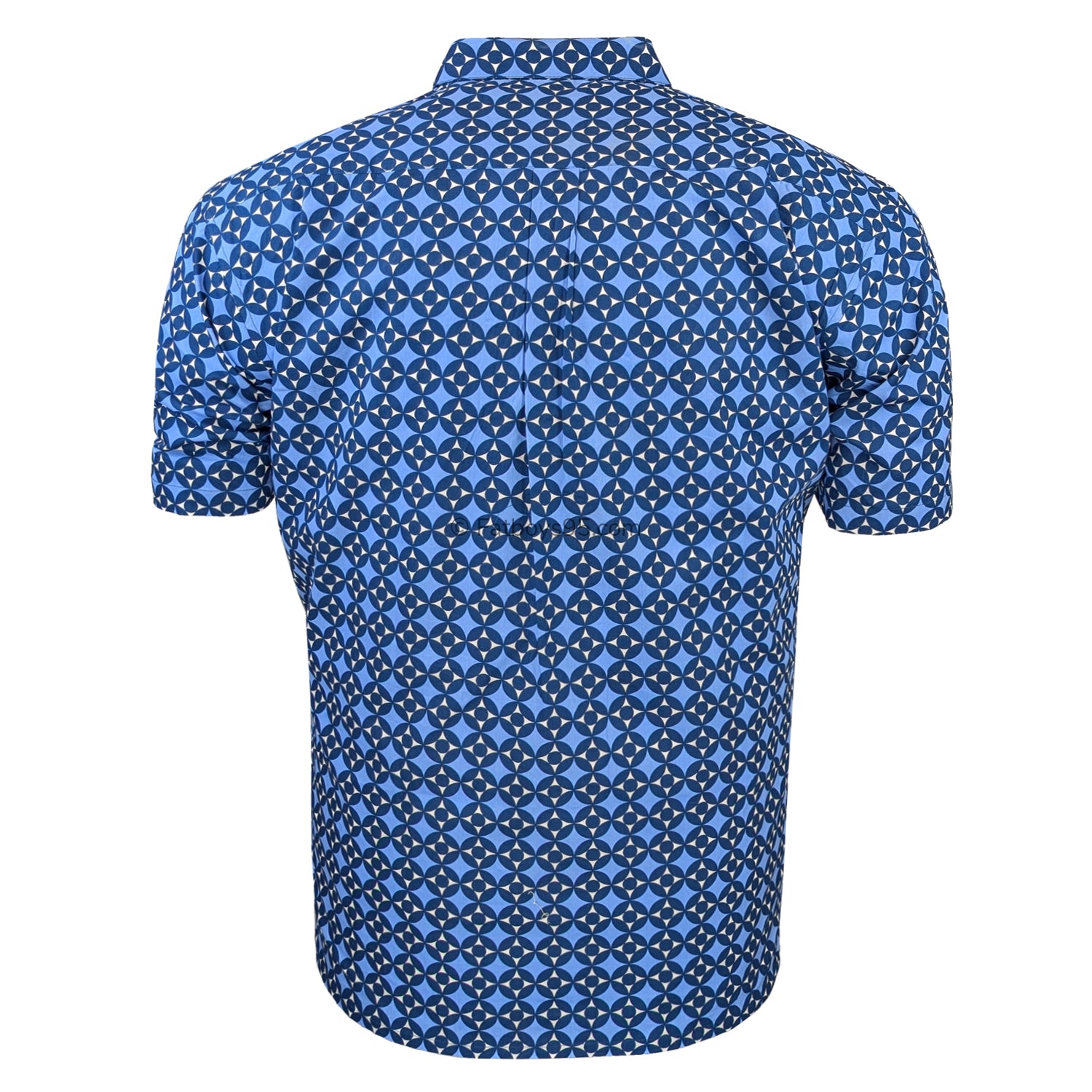 Espionage Geometric Print S/S Shirt - SH417 - Blue 3