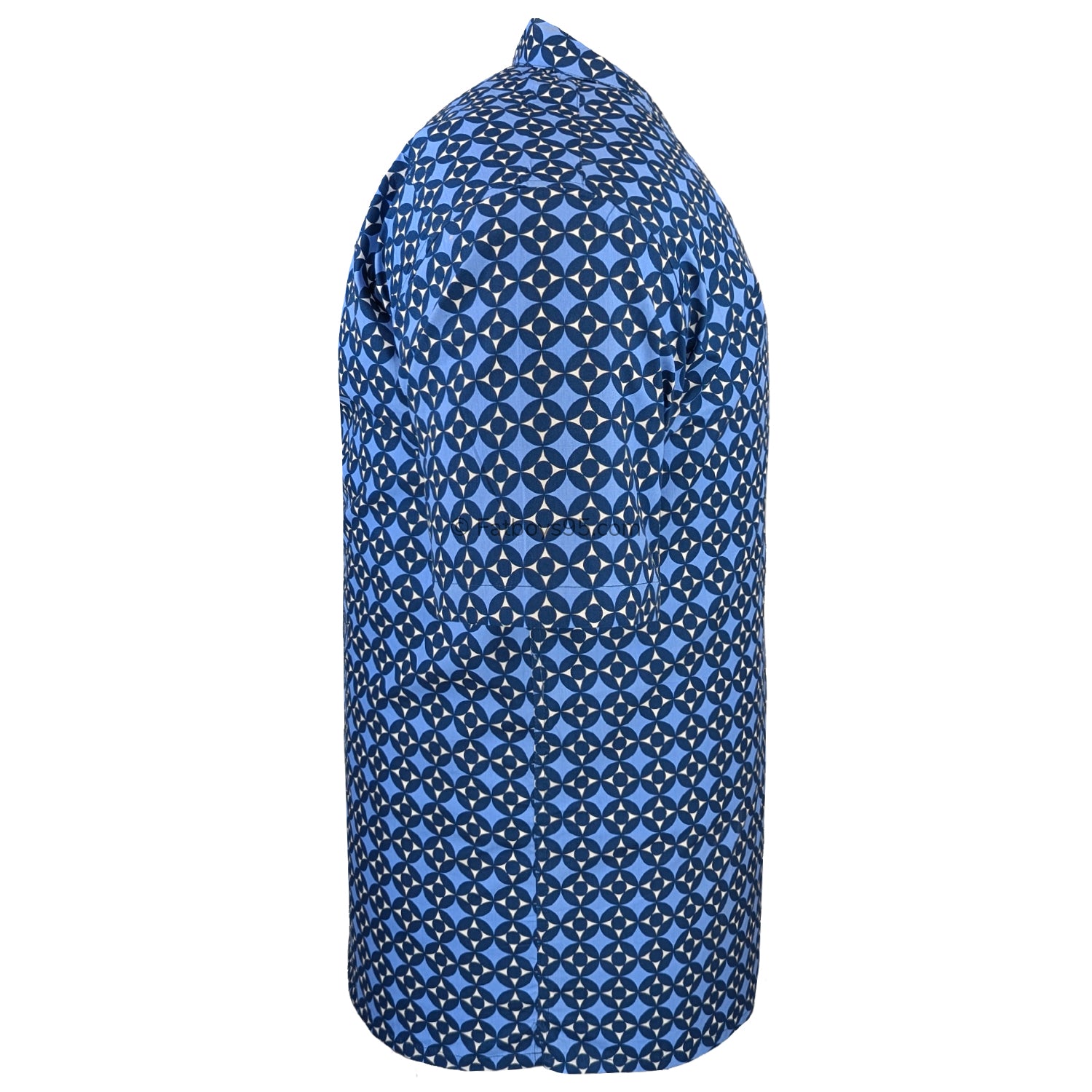 Espionage Geometric Print S/S Shirt - SH417 - Blue 5