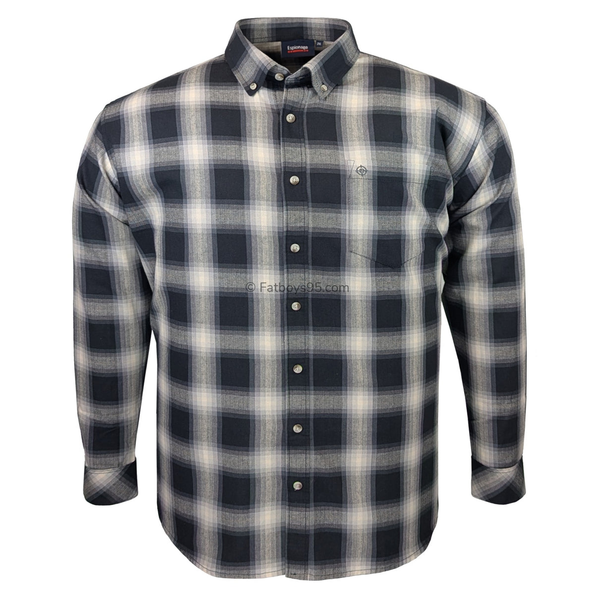 Espionage L/S Shirt - SH419 - Black / Grey 1