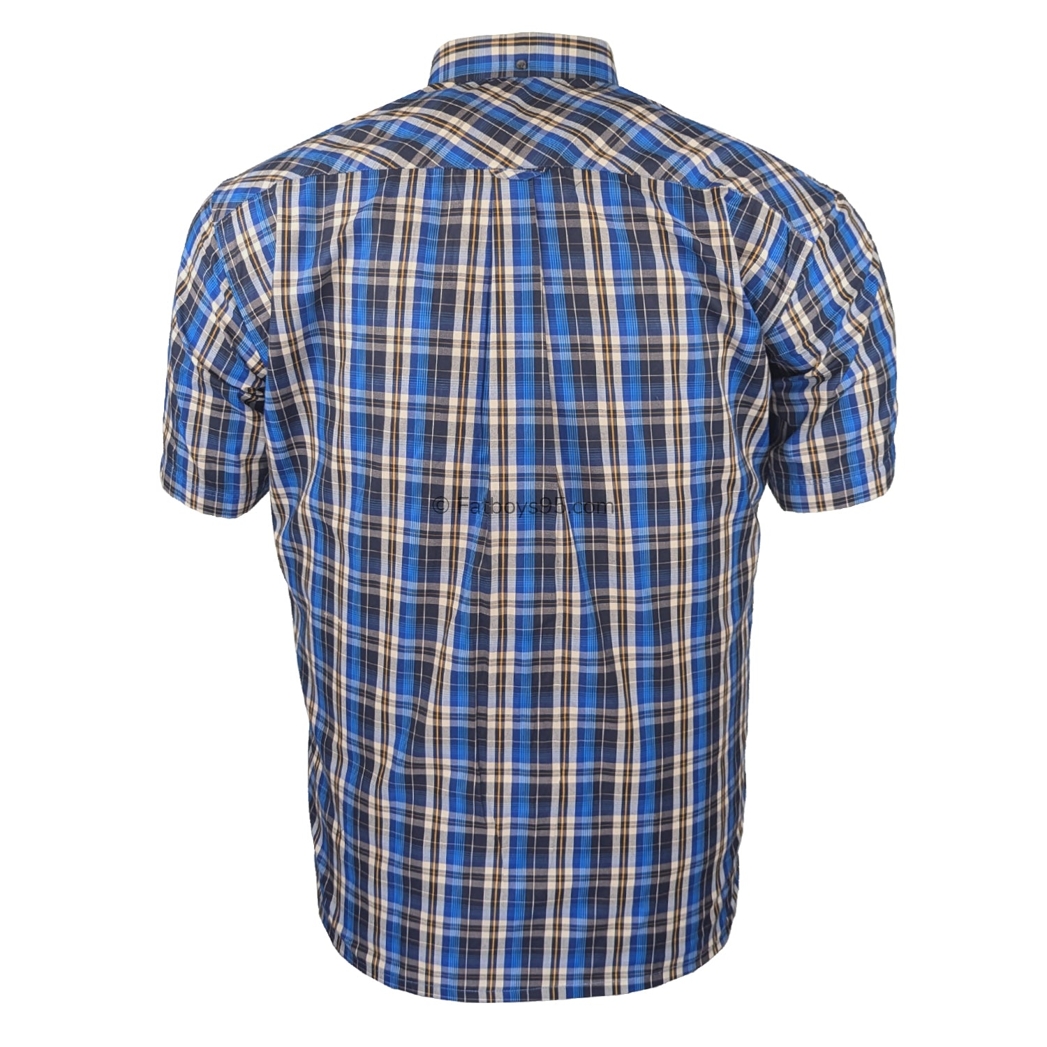 Espionage Check S/S Shirt - SH422 - Blue / Navy 3